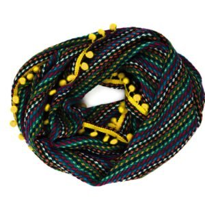 Snood Quilanga Amarillo, vue roulée