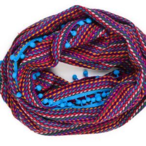 Snood Quilanga Azul, vue roulée