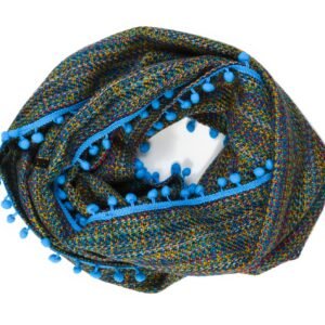 Snood Taisha Azul, vue roulée