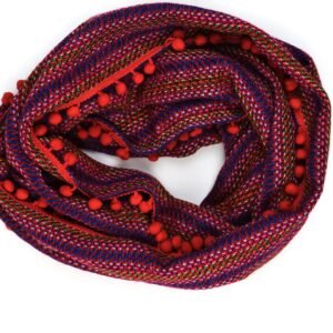 Snood Taisha Rojo, vue roulée